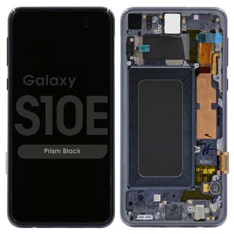 Pantalla OLED con táctil + marco Service Pack para Galaxy S10e (G970), Prism Black — imagen 1
