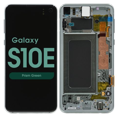 Pantalla OLED con táctil + marco Service Pack para Galaxy S10e (G970), Prism Green — imagen 1