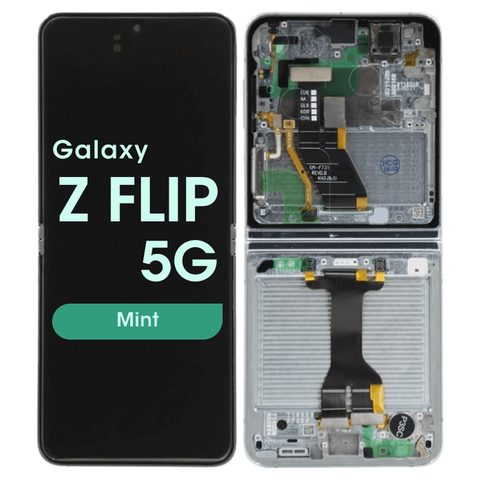 Pantalla OLED con táctil + marco Service Pack para Galaxy Z Flip 5 5G (F731), Mint — imagen 1